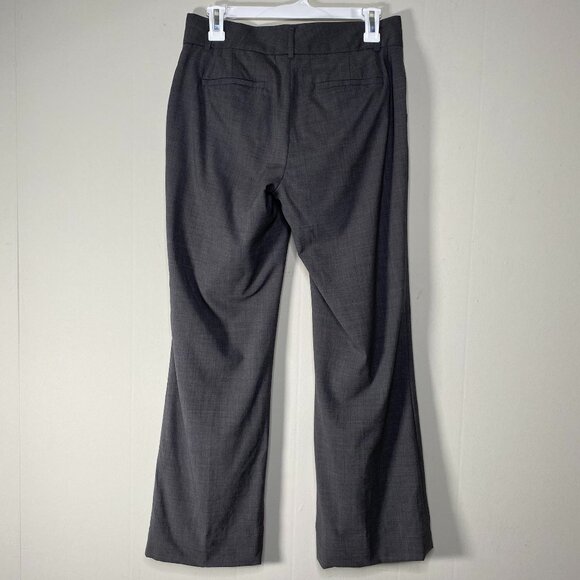 Banana Republic Martin Fit Wool Blend Dress Pants Women 4 Stretch Dark Gray - Picture 2 of 15
